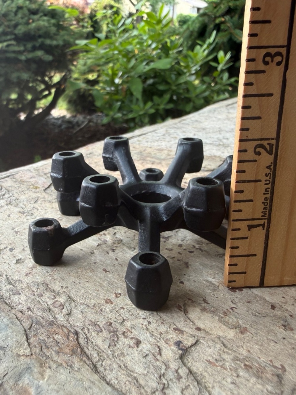 Vintage Mid Century Modern Cast Iron Spider Mini Candle Holder Atomic Japan 4” - Picture 13 of 13
